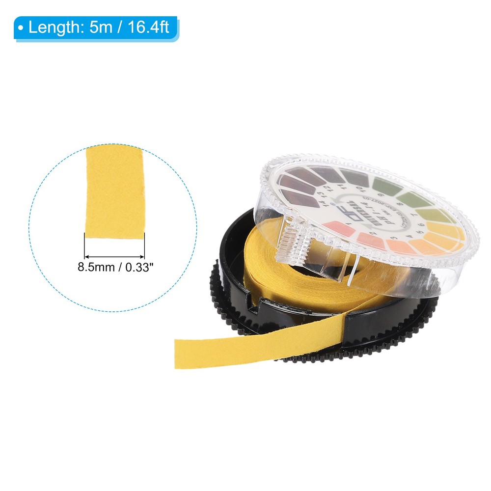 5m/Roll PH Test Paper Strips 12 Roll PH 0-14 Full Range Litmus PH Tester