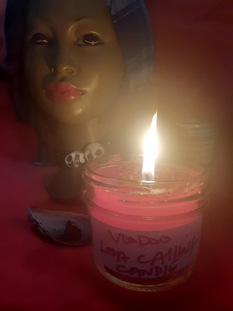 Loa Voodoo Vodou Calling And Communication Haunted Red Candle