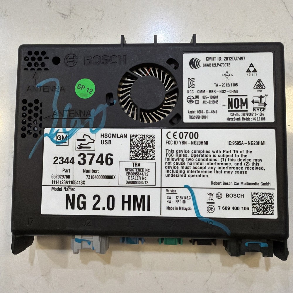2014-2016 GM HUMAN MACHINE INTERFACE HMI MODULE OEM *UNLOCK EXTRA FEE* 23443746