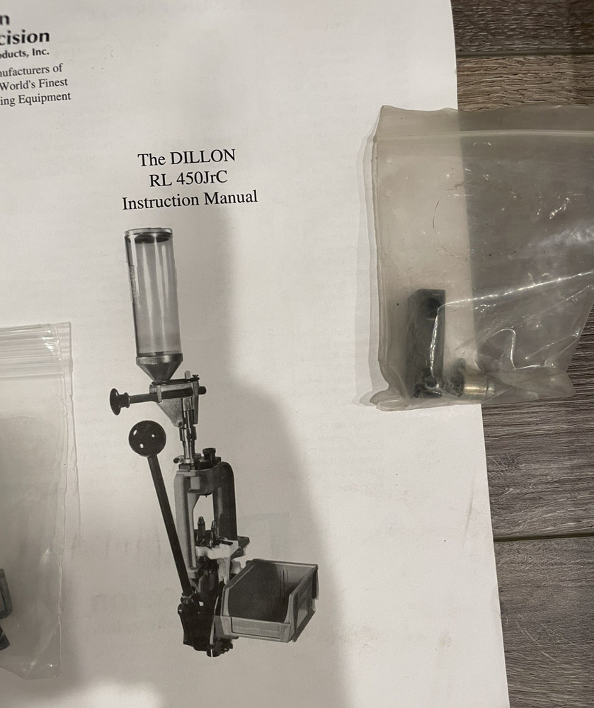 Dillon Precision 450 Jr Reloading Press with 3 Conversion Kits and Extras