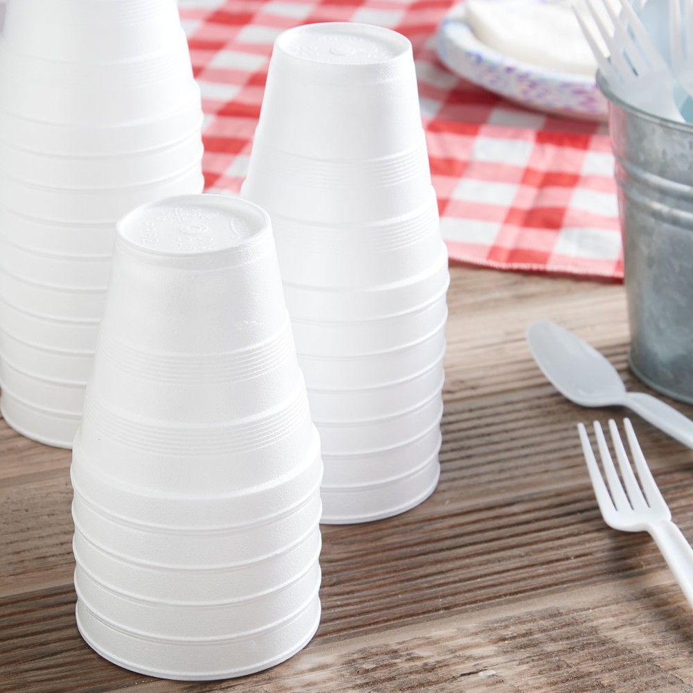 (8 pack) Great Value Disposable Foam Cups, 8 Ounce, 50 Count