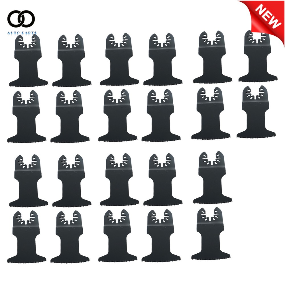 50Pcs Quick Release Multi Tool Titanium Curved Edge Oscillating Tool Blades