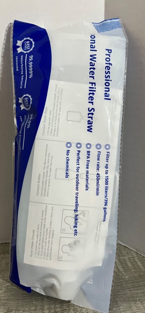 proffesional personal water filter straw