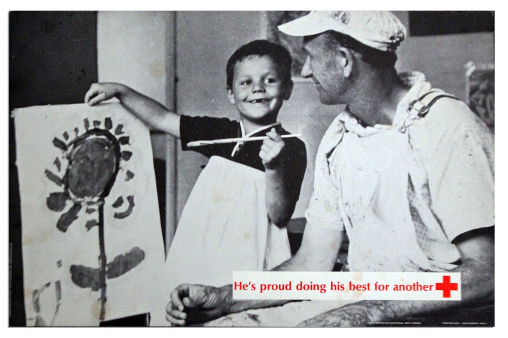 Vintage Red Cross Poster From 1963