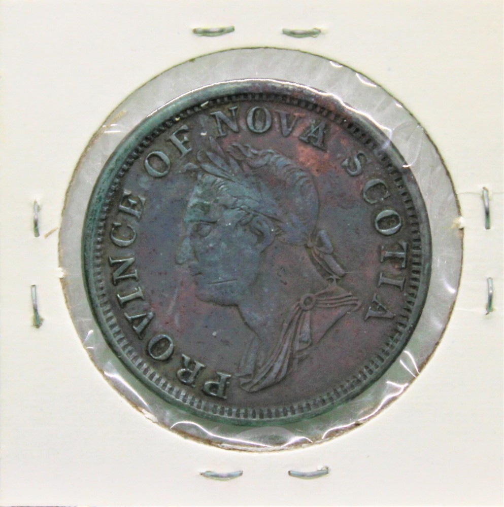 1832 Nova Scotia One Penny Token - sharp details