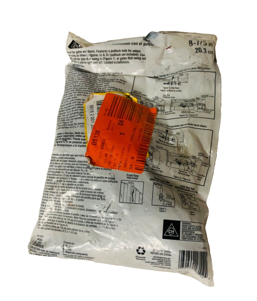 Everbilt Thumb Latch Door Pull and Latch In One Black