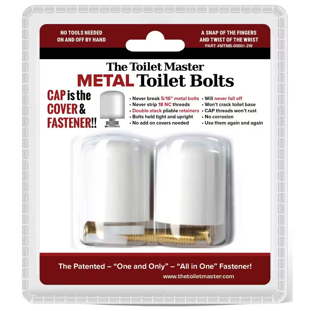 Metal Toilet Master Bolts (3-Pack)