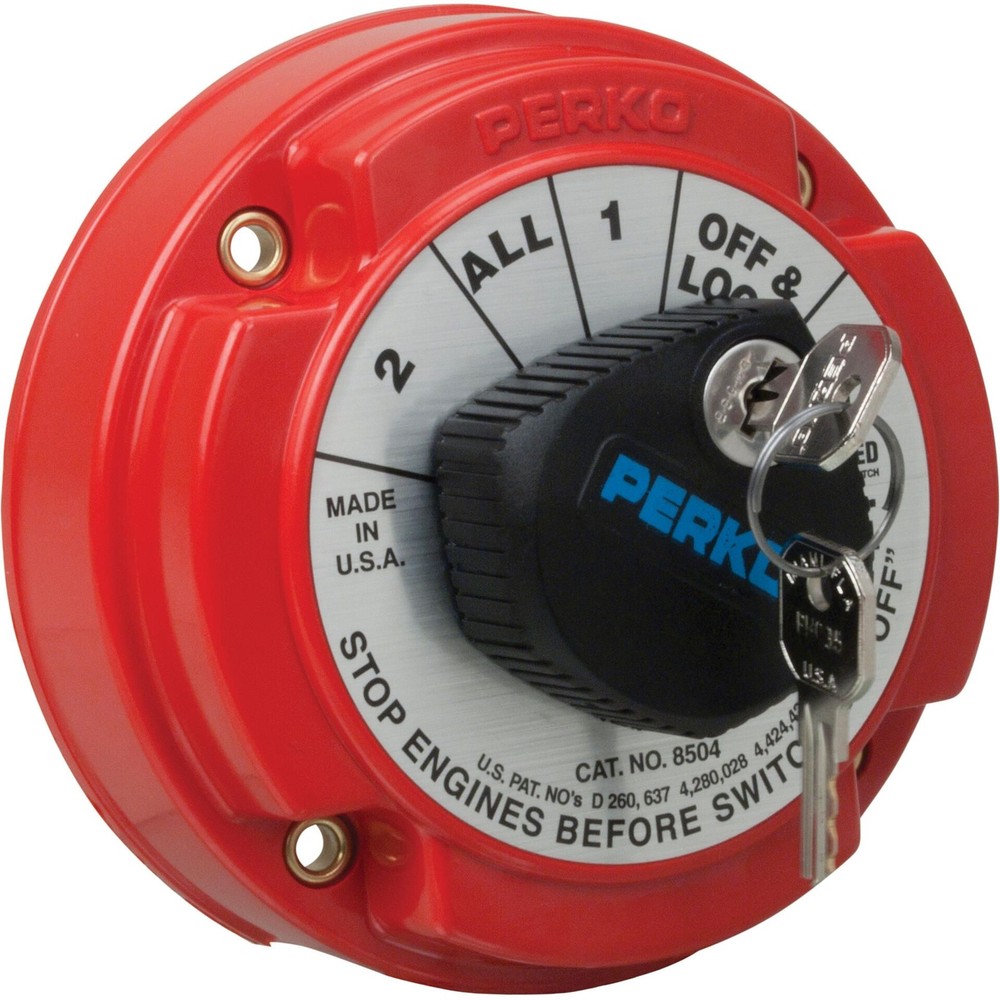 Perko 8504DP Medium Duty Battery Selector Switch w/Alternator Field Disconnect &