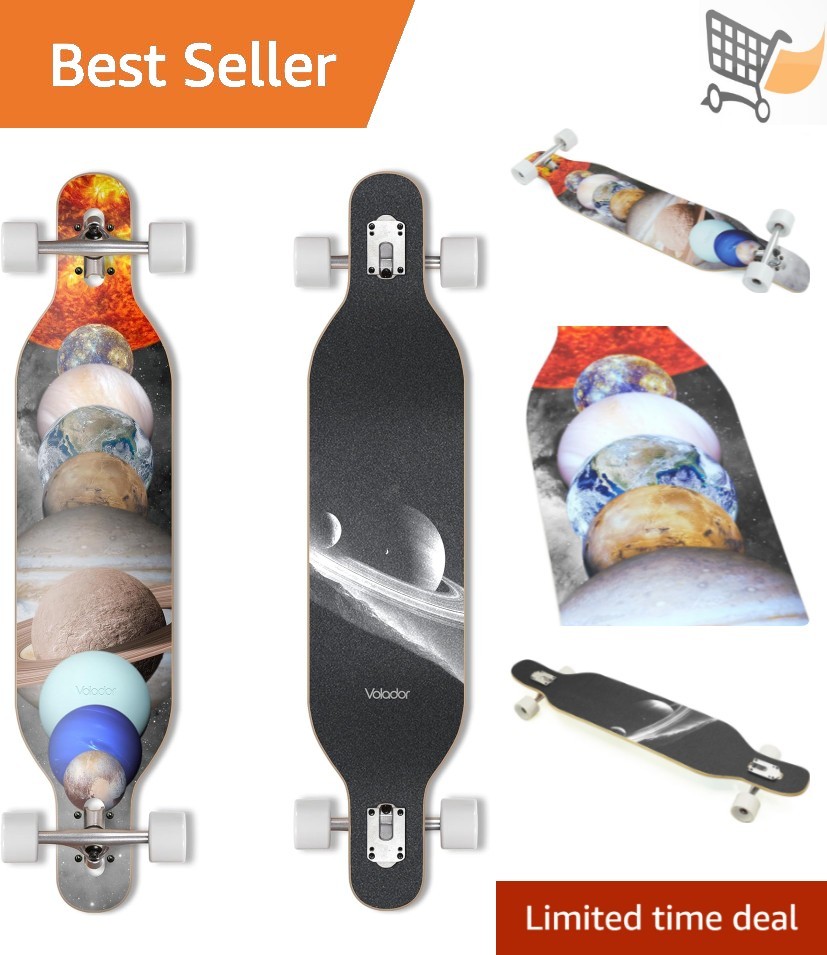 Longboard Cruiser Maple 42in Drop-Through Freeride Urban Commuting