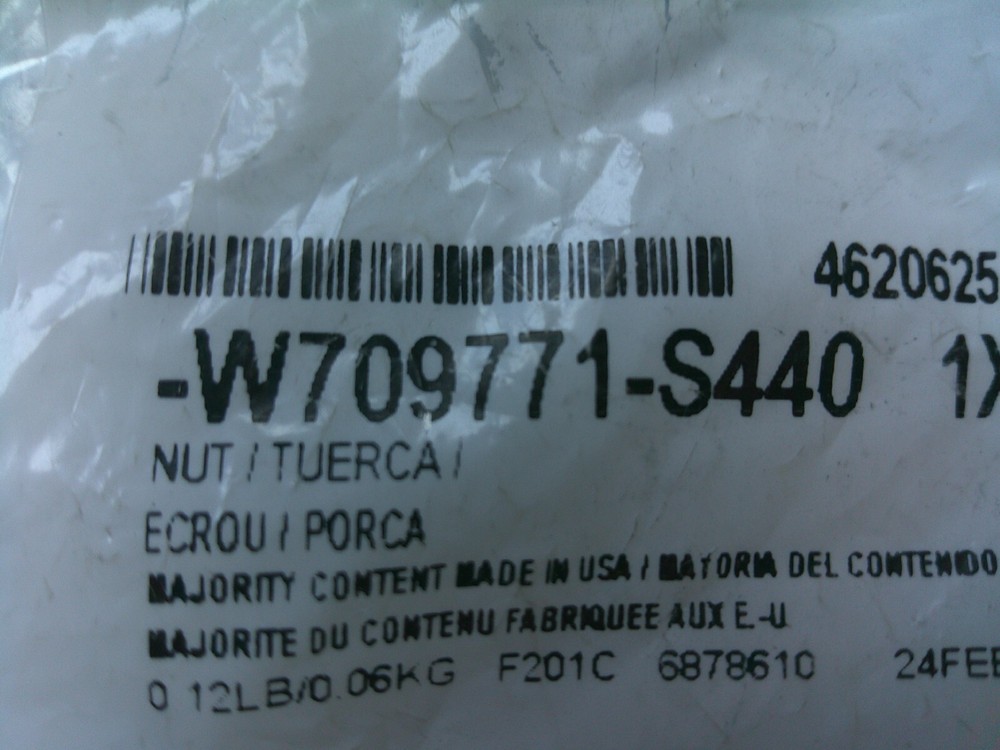 Ford W709771-S440 Adjusting Screw Nut