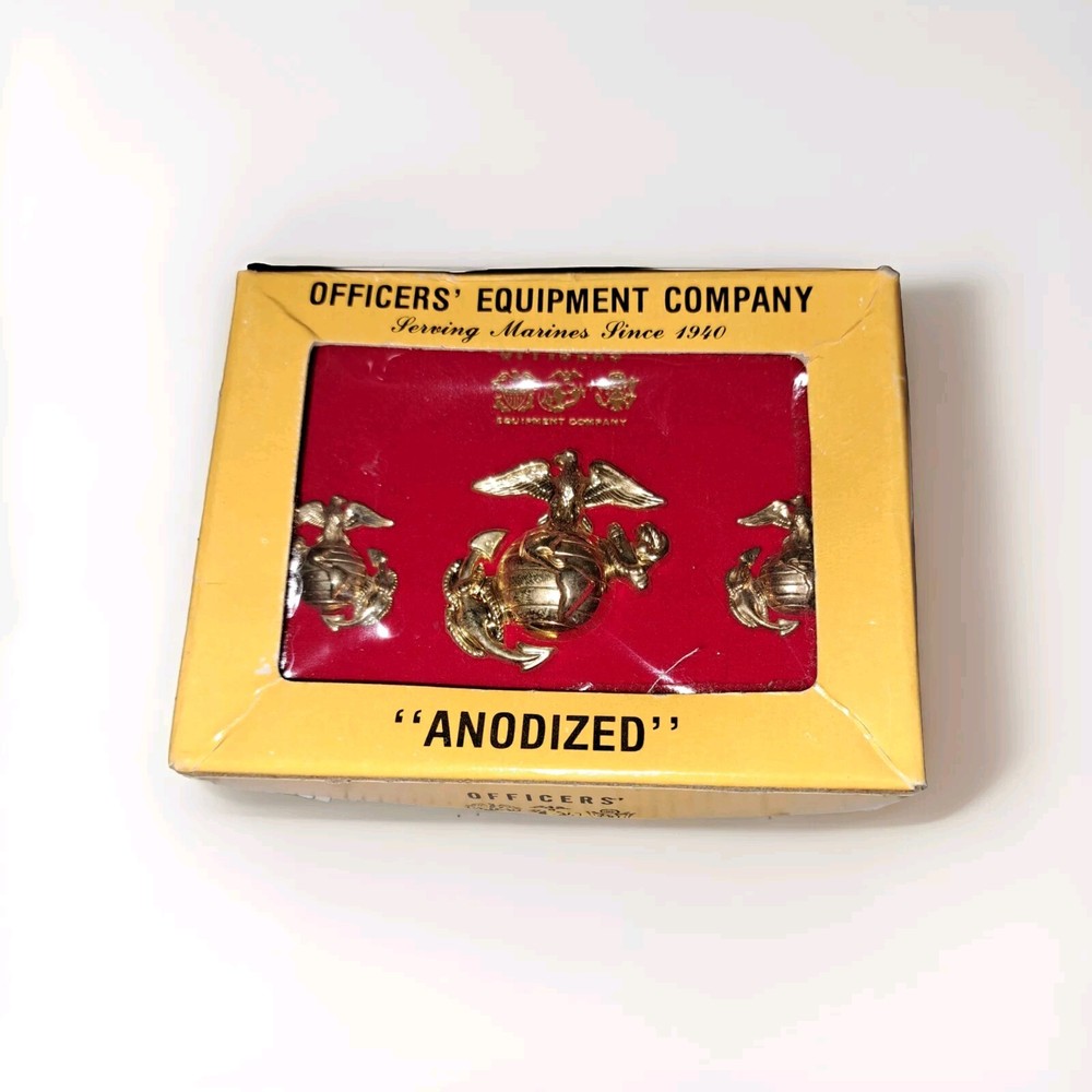 Officers' Anodized USMC Insignia In Original Box