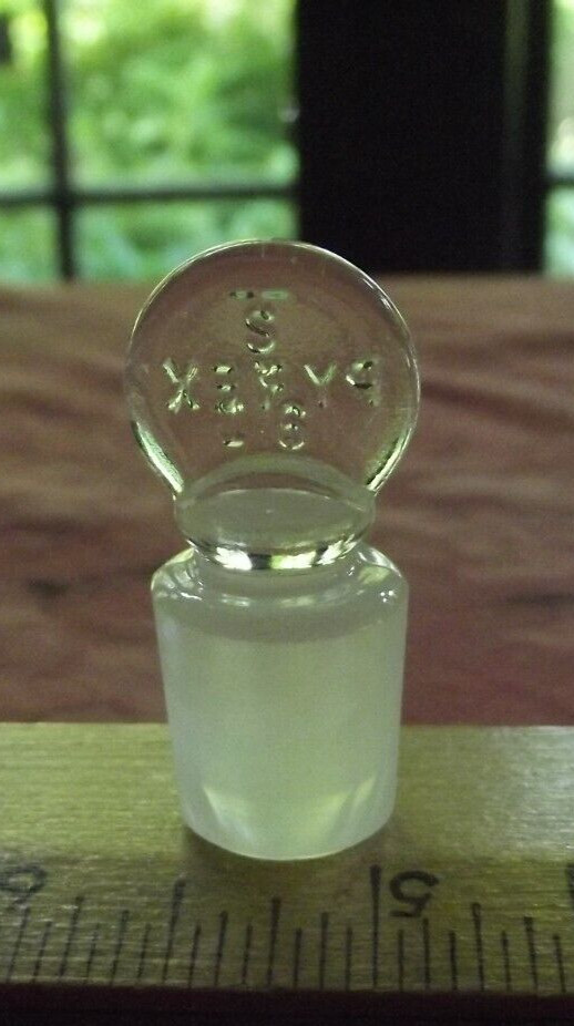 Pyrex # 16 Penny Head Ground Glass Stopper new