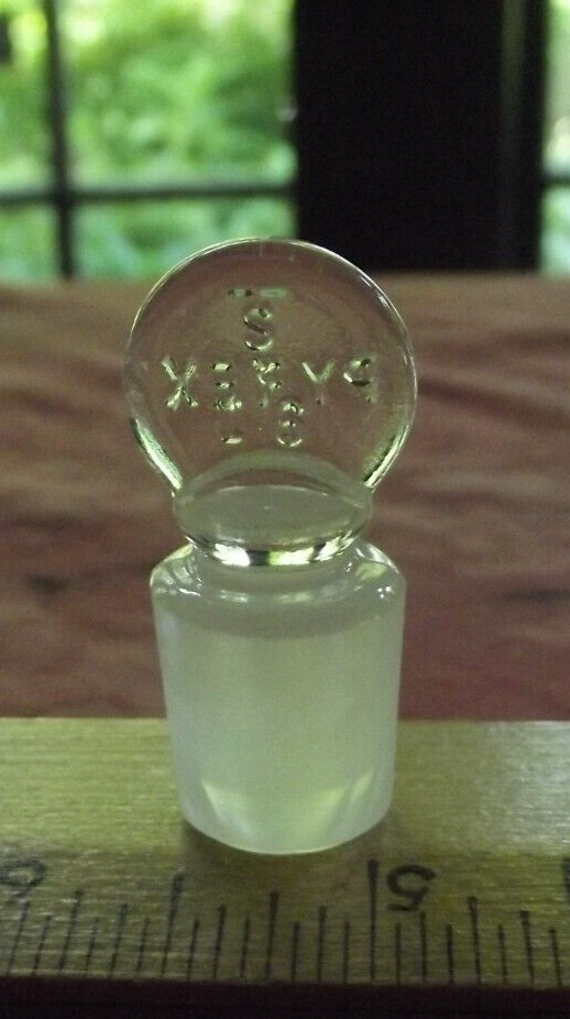 Pyrex # 16 Penny Head Ground Glass Stopper new