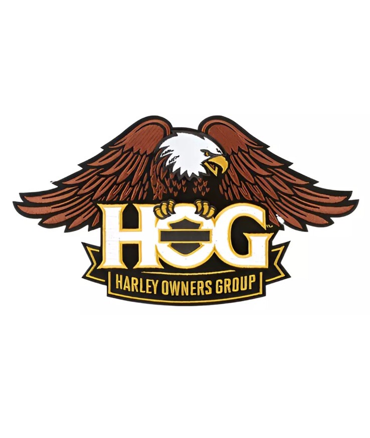 Harley-Davidson Eagle Gold HOG Patch Harley Owners Group NEW