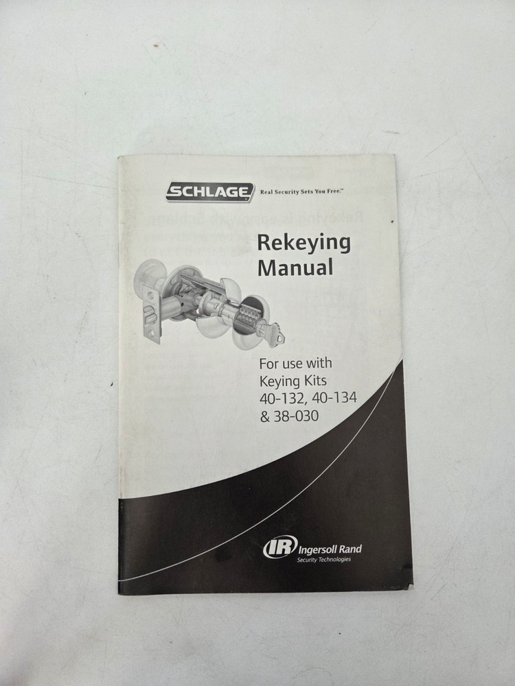 Schlage Rekeying Manual