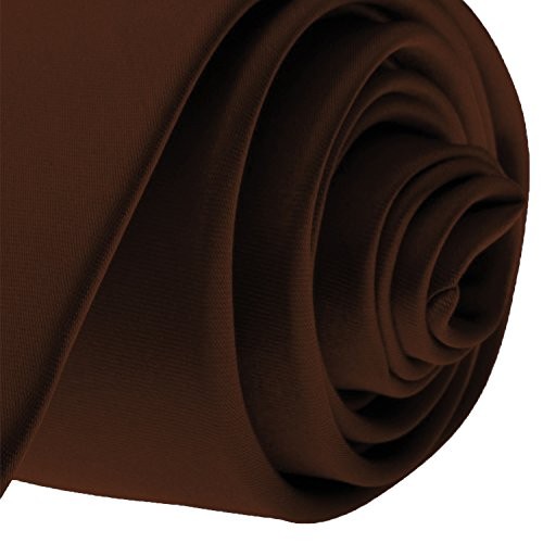 K. Alexander Skinny Ties - Multiple Solid Colors - Classic 2" width Brown