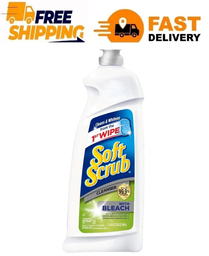 Soft Scrub with Bleach Cleanser, 24-Oz