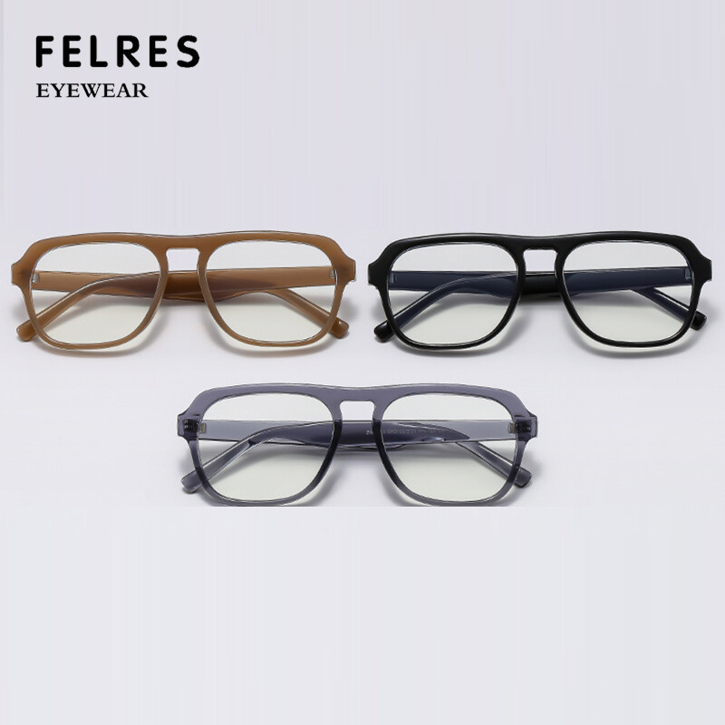 Blue Light Blocking Square Reading Glasses Men Women Full Frame Classic Glasses