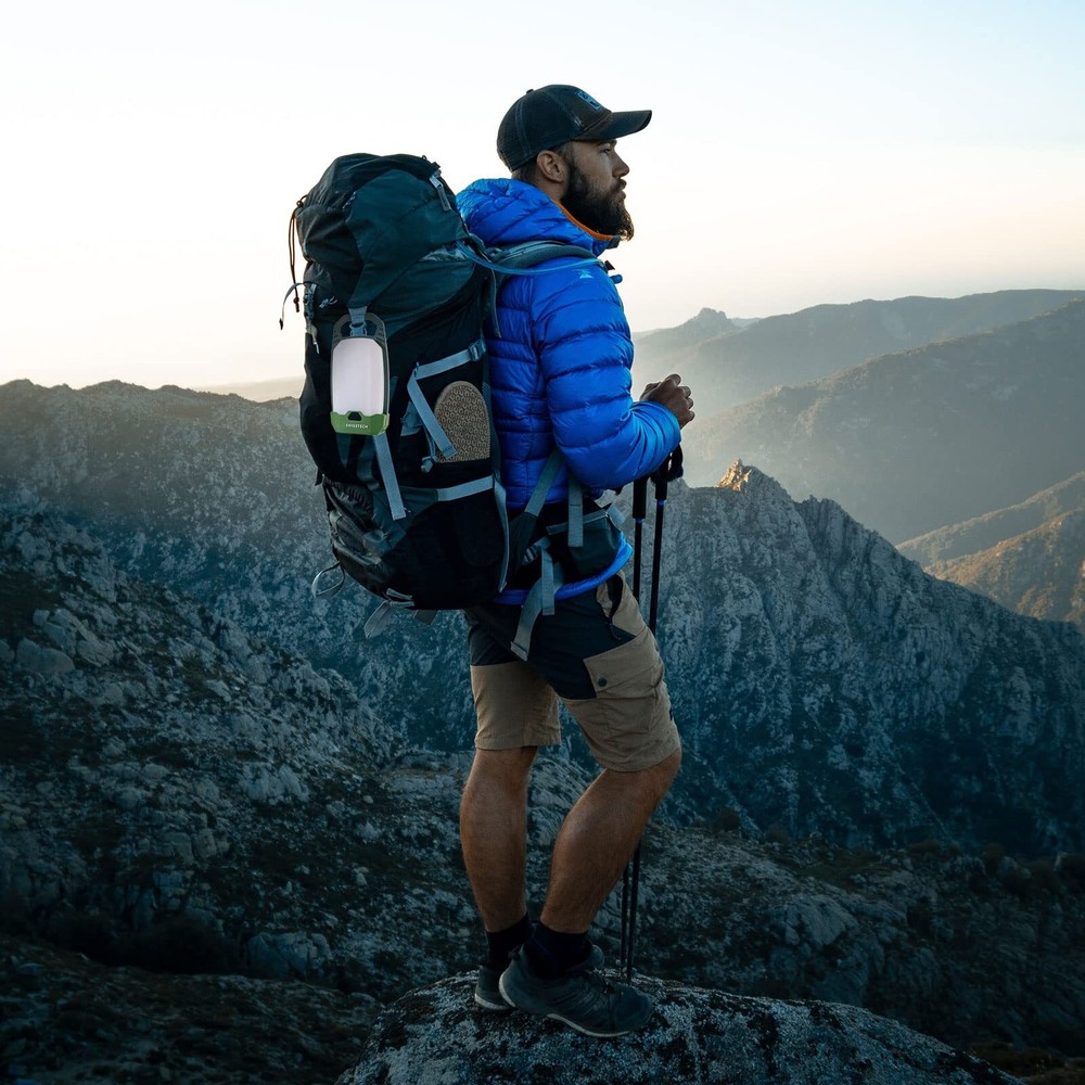 2 Packs LED Camping Lantern Rechargeable Camping Lights 4 Light Modes Flashlight