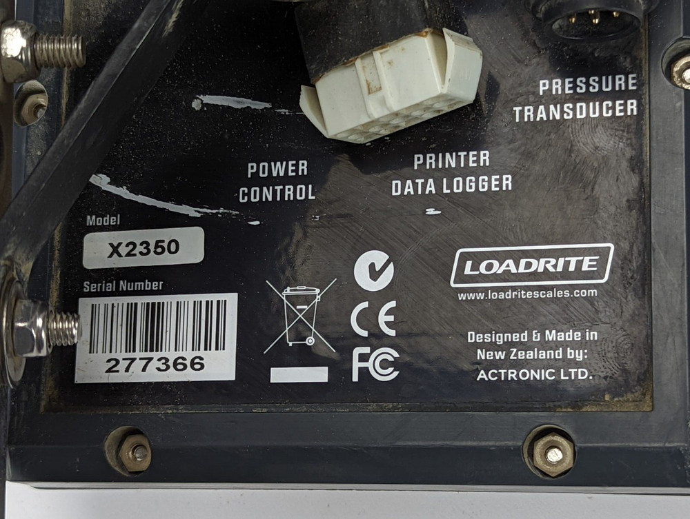 Loadrite X2350 X-Series Payload Management System Control Panel GPS Trimble