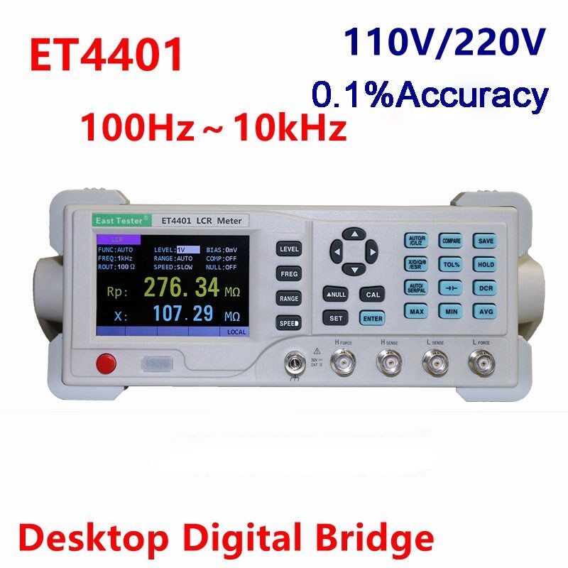 Desktop LCR Meter Tester Inductance Capacitance Desktop Bridge Tester ET4401
