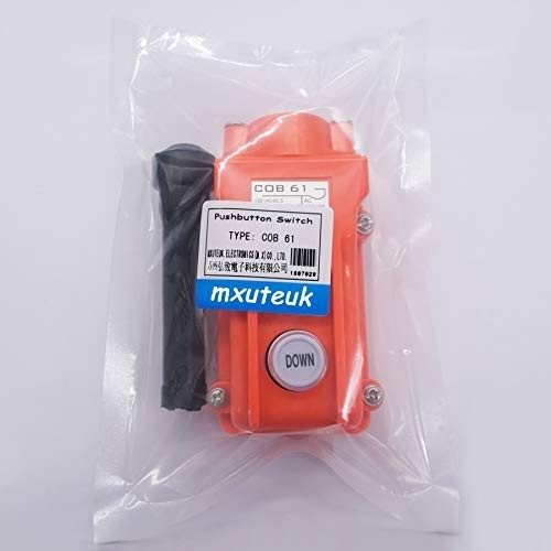 Wall-Mountable Push Button Switch for Up-Down Hoist Control - 2-Way Circuit