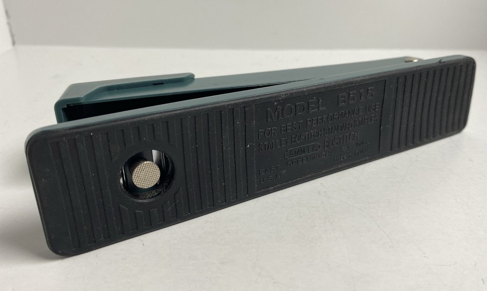 Stanley Bostitch Model B515 Stapler Green/Teal Good Condition