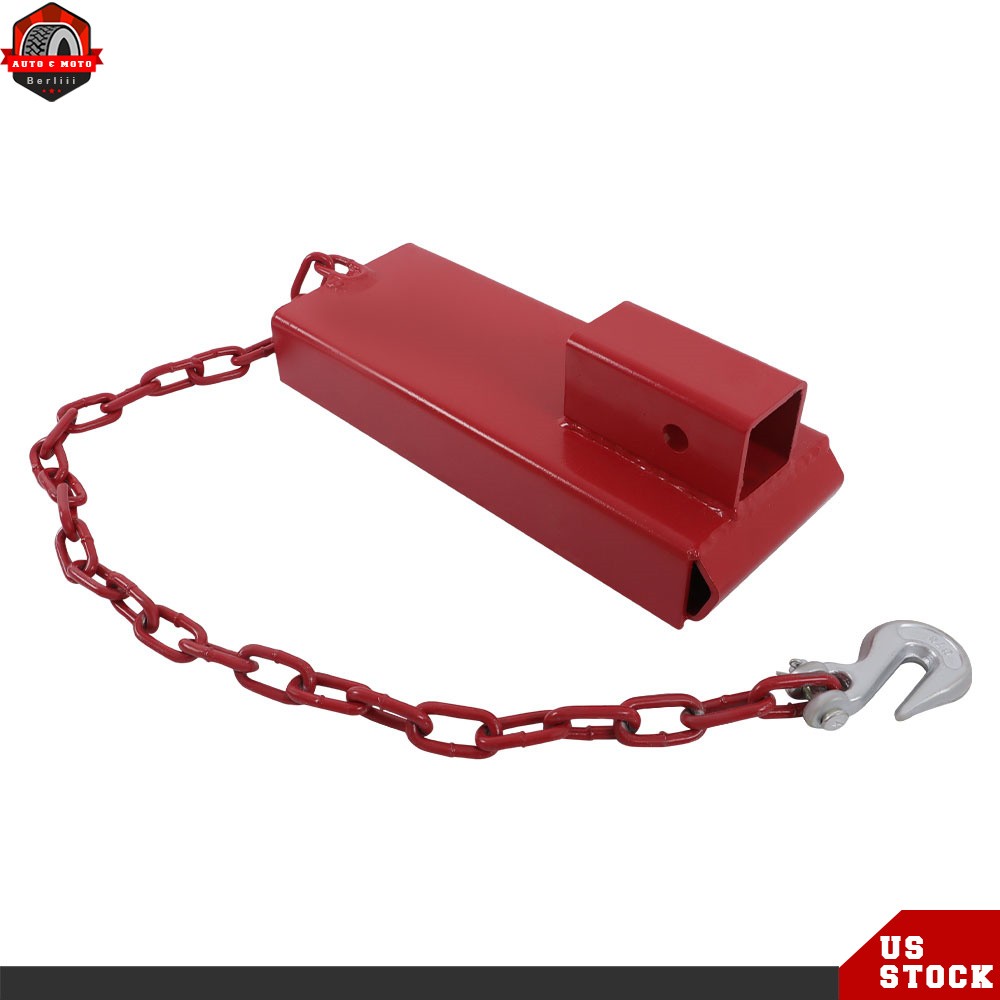 Red Forklift Trailers Towing Adapter Pallet Forks Attachment 2" Hitch Receiver
