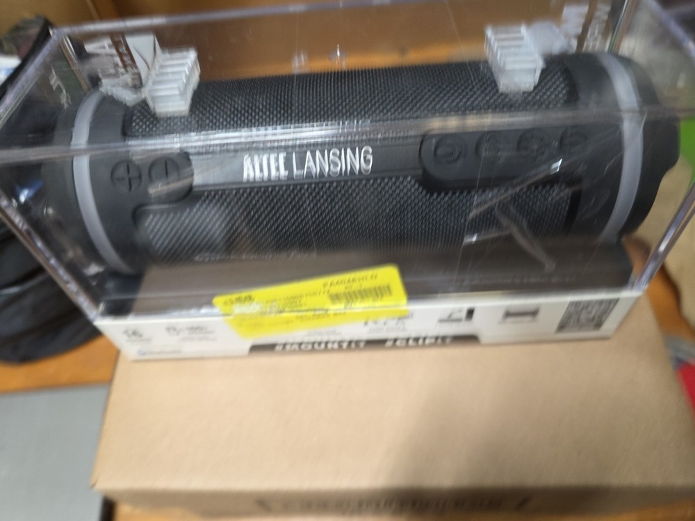 Altec Lansing hydramotion2.0 Waterproof Bluetooth Speaker Black IMW1102-BLKLGRY