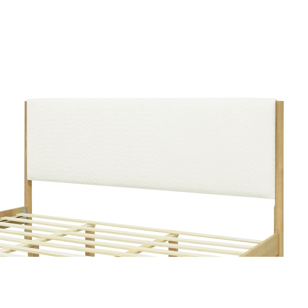 Christopher Knight Home - Elias Modern Boucle Upholstered Bed with...