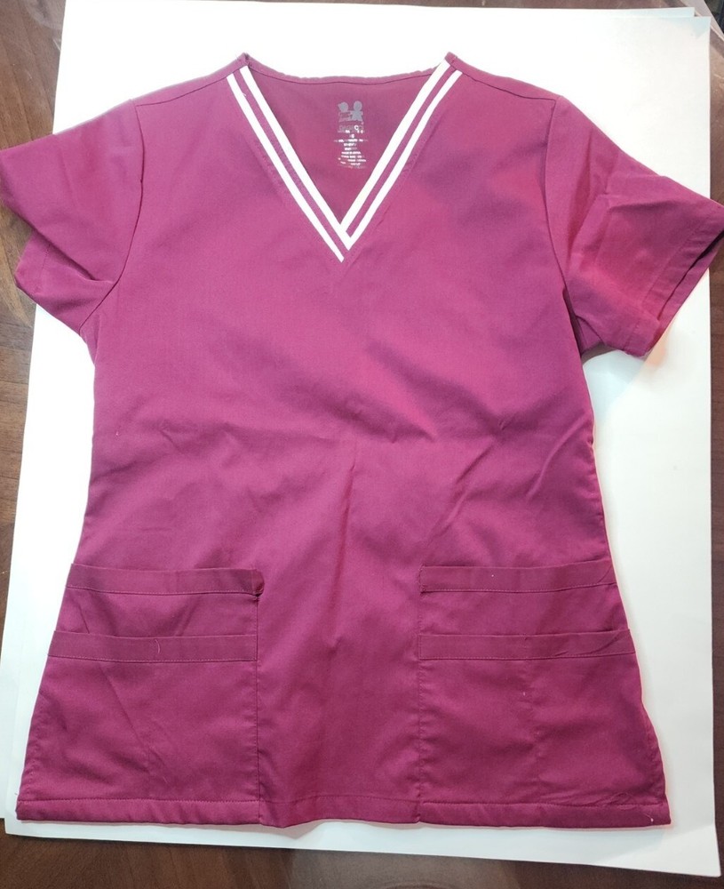 Dark Red Small Scrubs