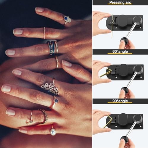 Ring Bender Tool Rings Bending, Spoon Rings Maker Machine Jewelry Making Black