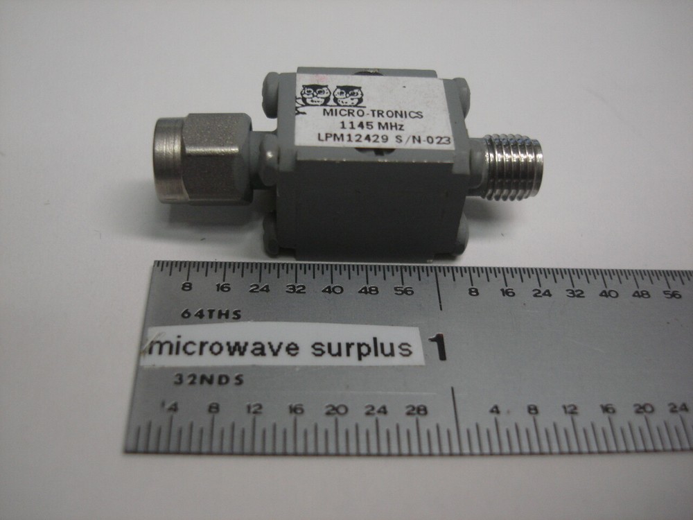 Micro Tronics LPM124295 SMA Low Pass Filter 1145 MHz