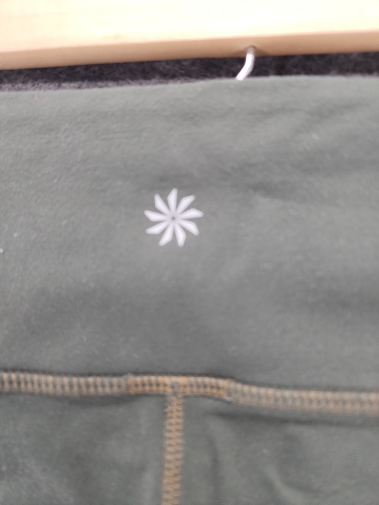 Athleta Leggings Womens Medium Green Ankle Pull On
