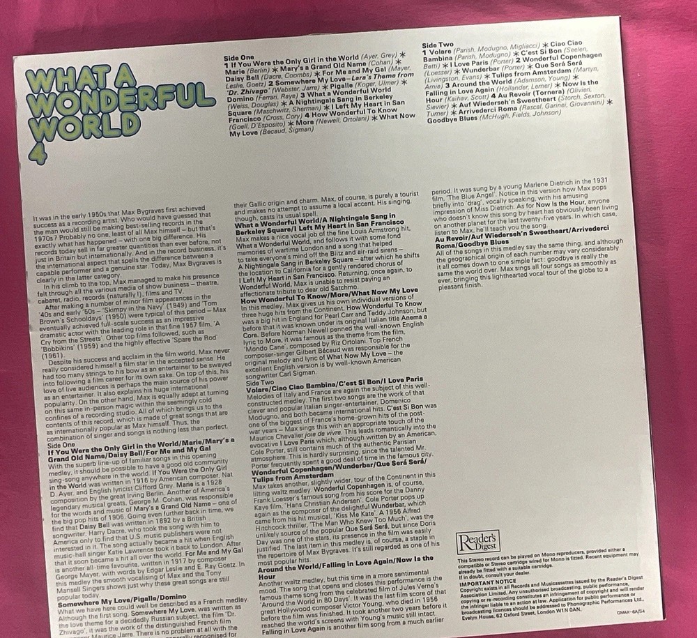 Max Bygraves Vinyl Box Set Singalong With Max UK