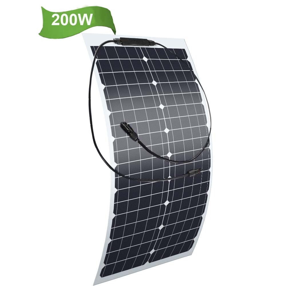 200W Solar Panel 18V Flexible Solar Panel High-Efficiency Solar Panels for RV