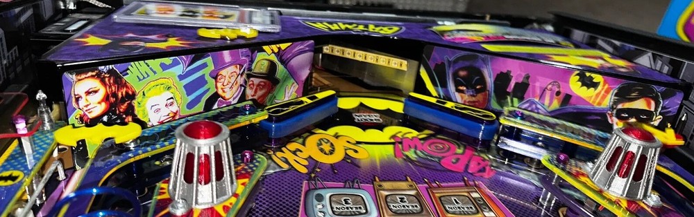 Batman 66 Pinball Mod DECAL Apron Wall ( SOLD AS A PAIR)