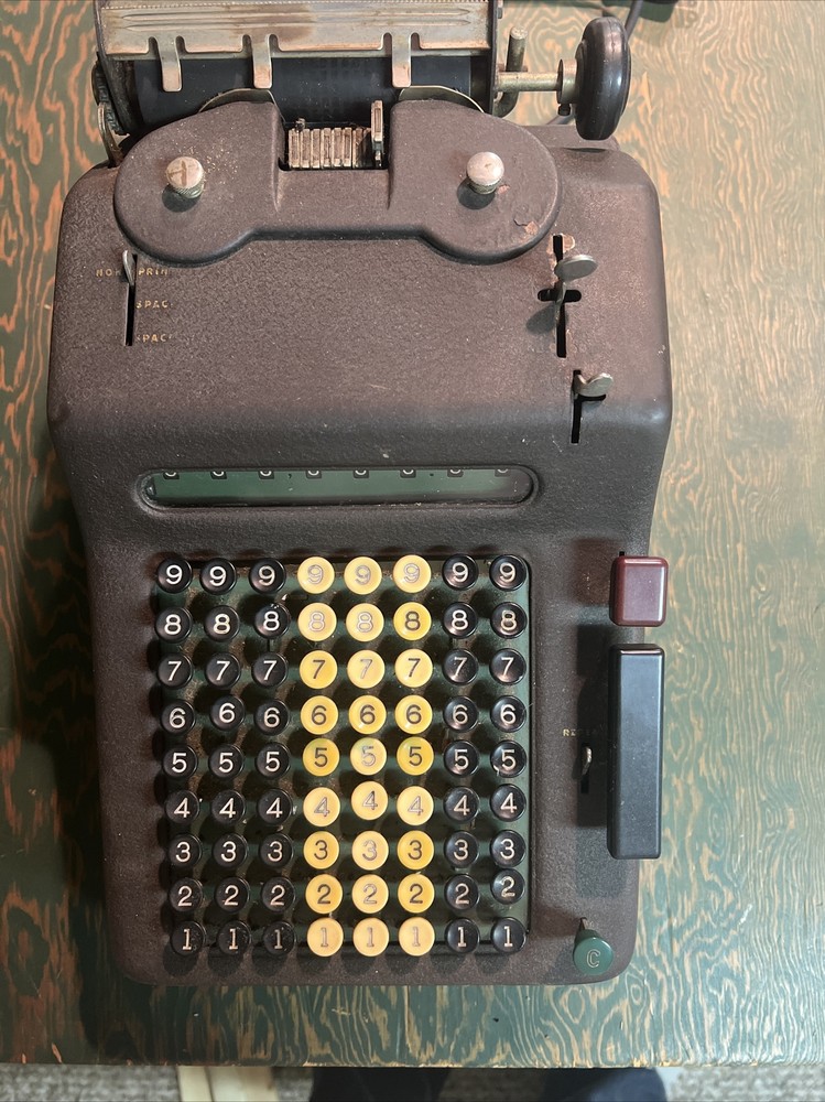 Allen & Wales Model E Adding Machine 1958