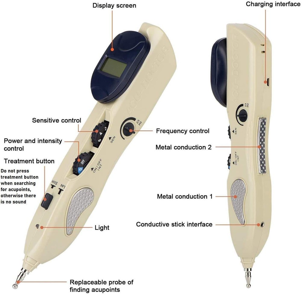 Electric Acupuncture Meridian Pen Hand Held Pointer Excel Point Detector Therapy