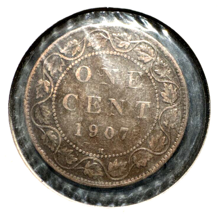 Canada 1907 H large cent KM 8 VF+ (1)