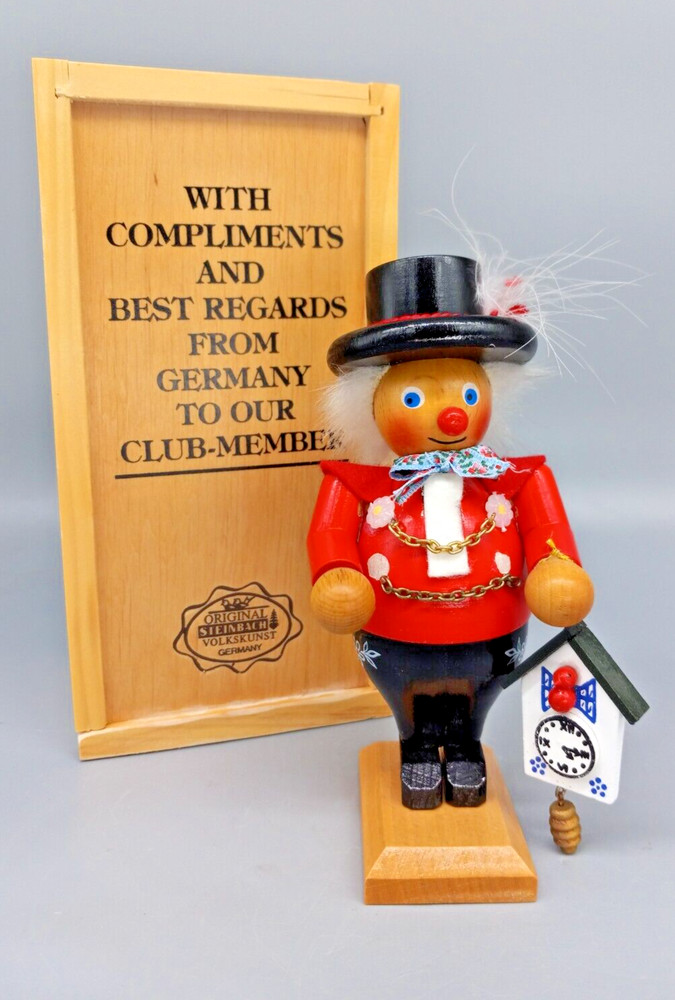SIGNED Steinbach - Black Forest Clockmaker - Mini Collectors Club Kit Nutcracker