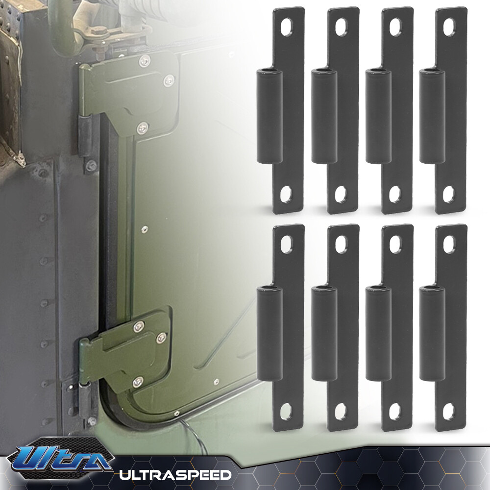 8x Body Side Door Hinge Set w/ screws Fit For HMMWV Humvee M998 4 Doors