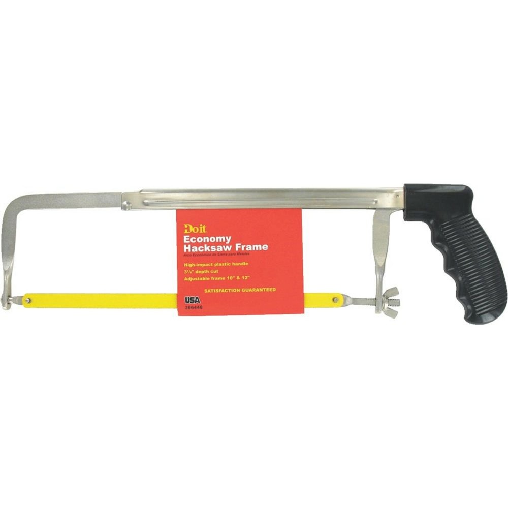 Doit Economy Hacksaw Frame, High-impact handle 3-1/8'' depth cut, adjustable