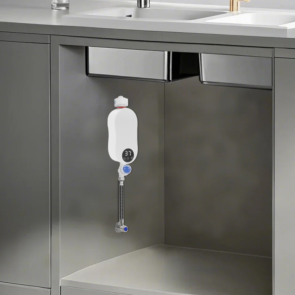 Mini Electric Hot Water Heater Instant Heating with Hand Spray 110V 3500W