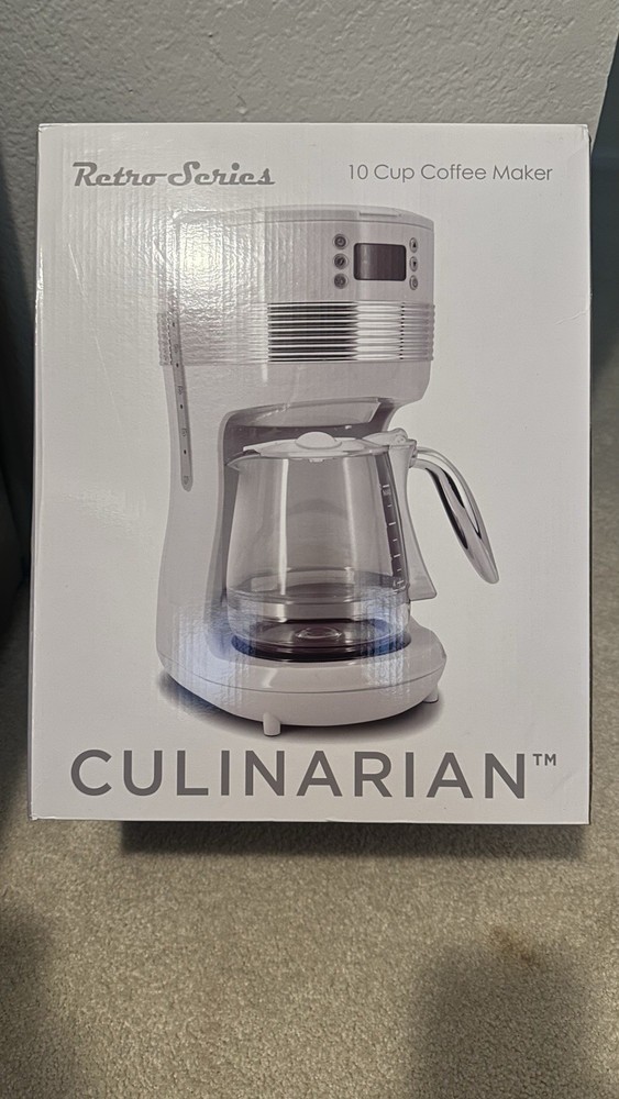 CULINARIAN 10 Cup Coffee Maker Retro Series