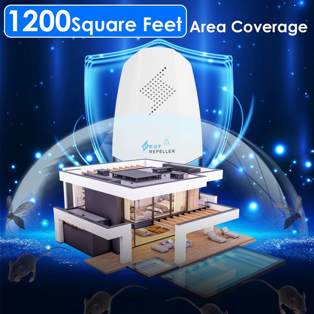2pcs Ultrasonic w/ Night light Pest Mosquito Killer
