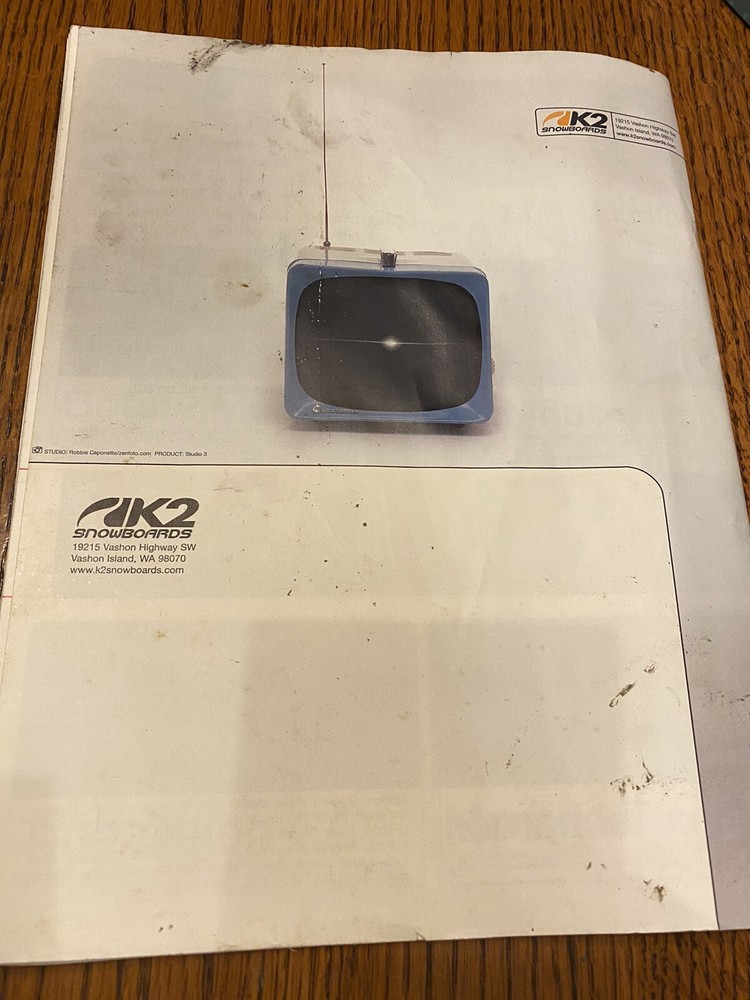 K2 Snowboards 2000 / 2001 Product Guide Booklet Models