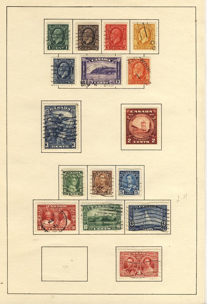 Canada 1897-1946 Used Collection 12 Scans