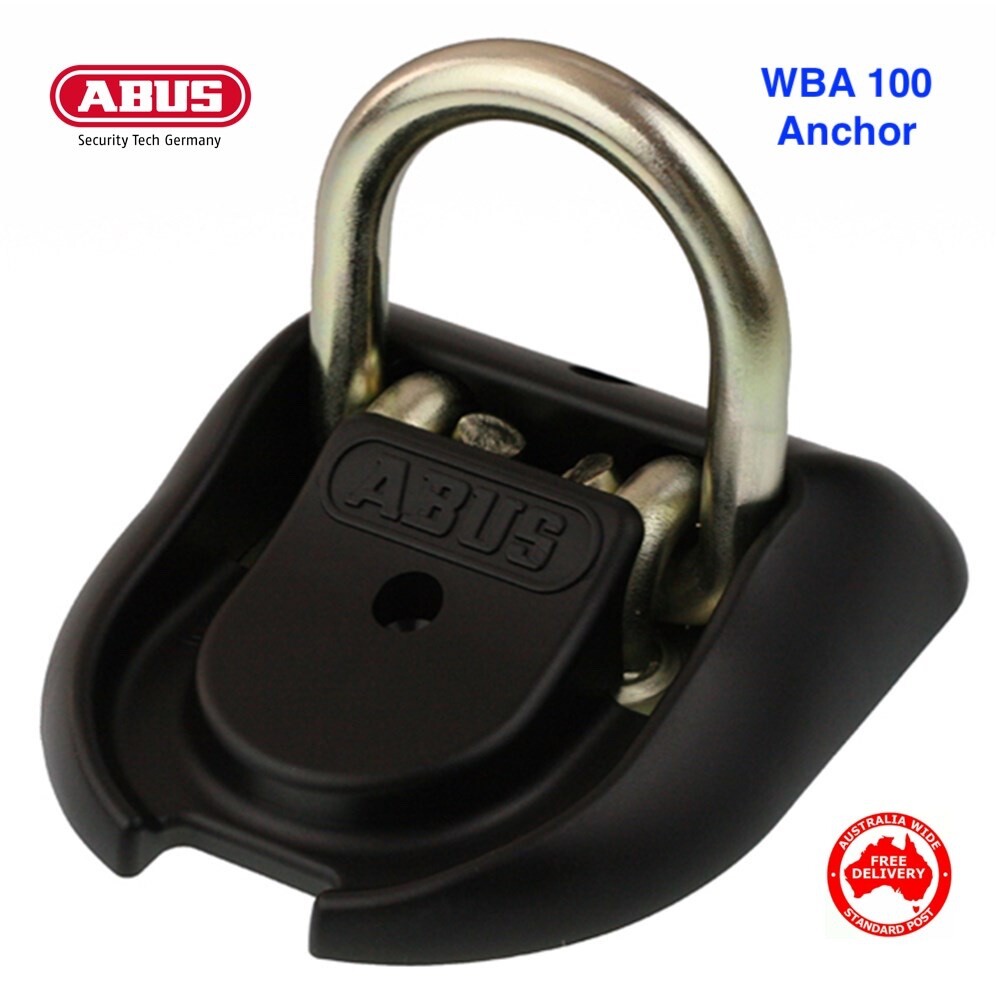 ABUS WBA100 Floor & Wall Anchor Locking Point-Ideal Motorcycle Lock-Free Postage