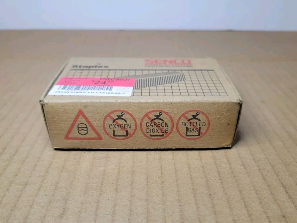 Senco E10BABN (3/16" x 5/8") Galvanized Staples 5000 Count - NEW! (READ!)